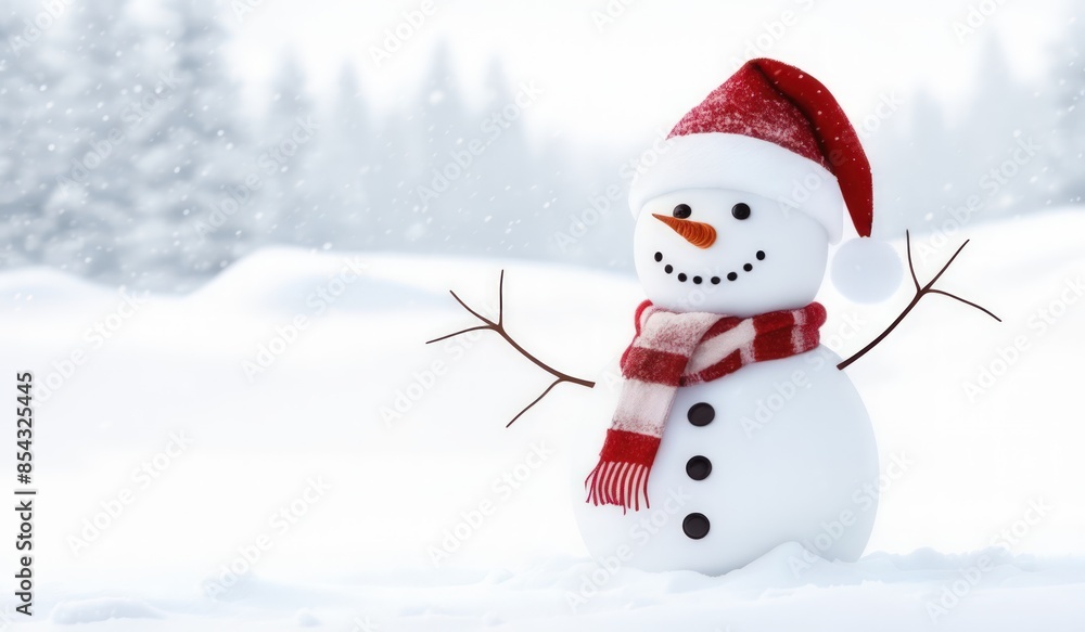 snowman on the snow background snowman on the snow background