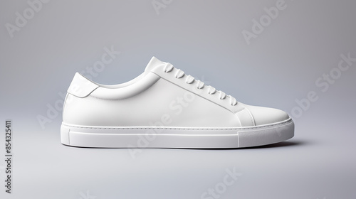 Clean White Sneakers Detail Shot