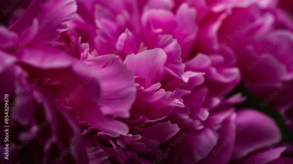 Peony bouquet, vibrant pink blooms, close-up view, soft focus, lush and romantic arrangement Peony bouquet, vibrant pink blooms, close-up view, soft focus, lush and romantic arrangement