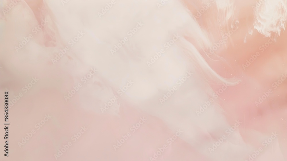 Fototapeta premium Blush pink to white ombre, subtle fade, low-angle view, delicate and airy ambiance