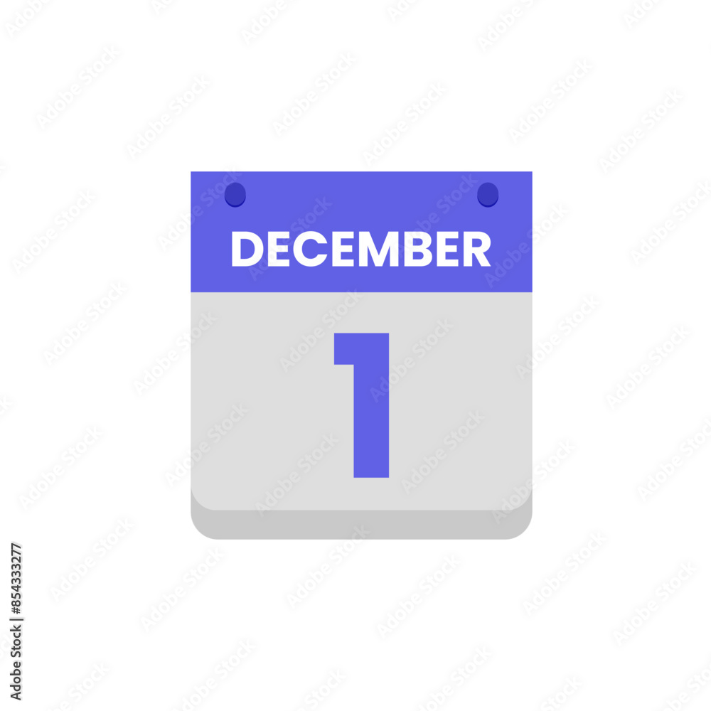 Calendar date month icon flat december vector Calendar date month icon flat december vector