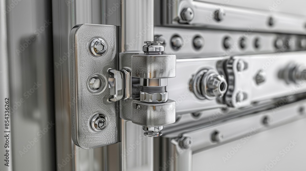 A metal door with a lock and a keyhole A metal door with a lock and a keyhole
