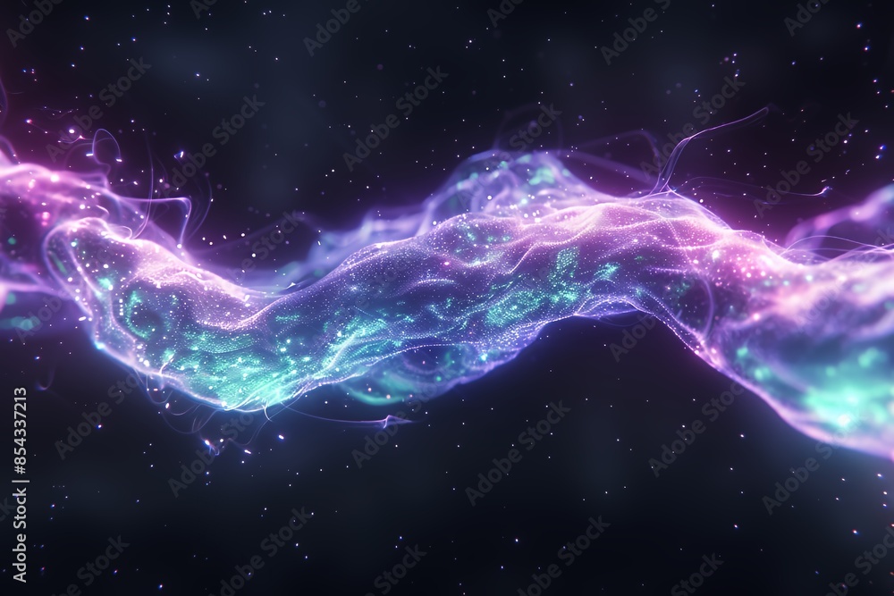 Colorful Energy Stream in Space Colorful Energy Stream in Space
