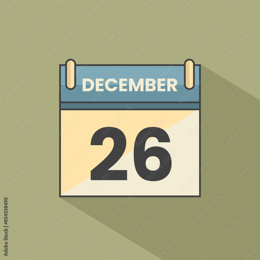 Calendar date month icon flat december vector Calendar date month icon flat december vector