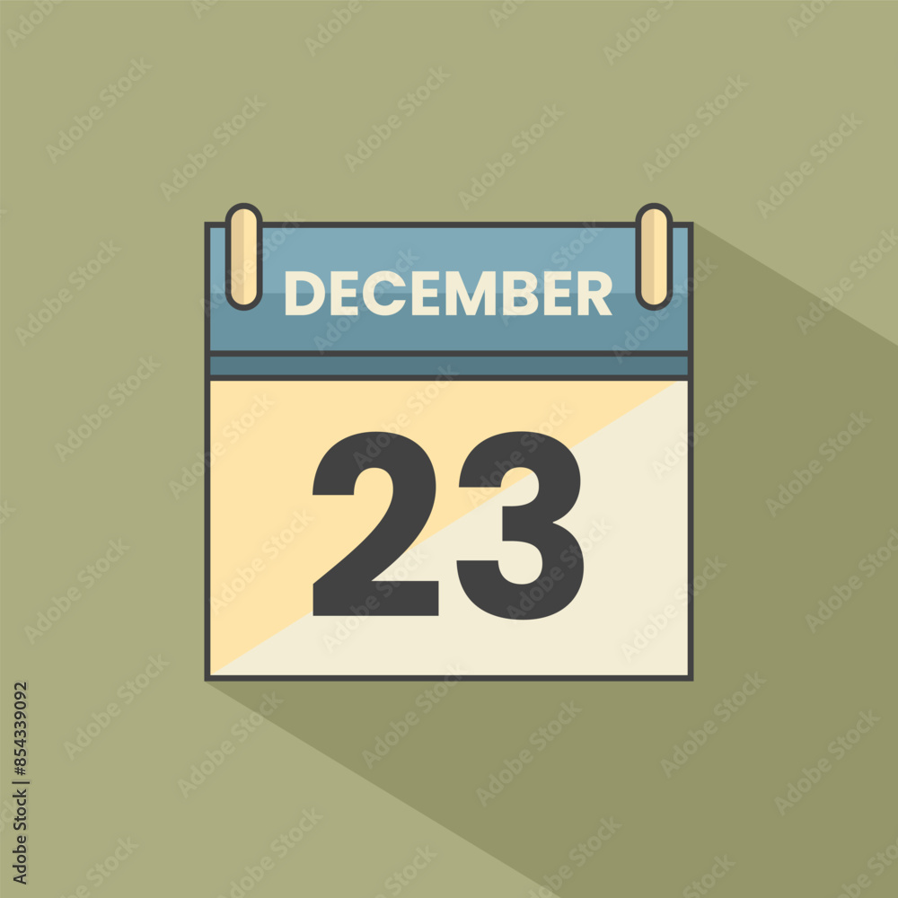 Calendar date month icon flat december vector Calendar date month icon flat december vector