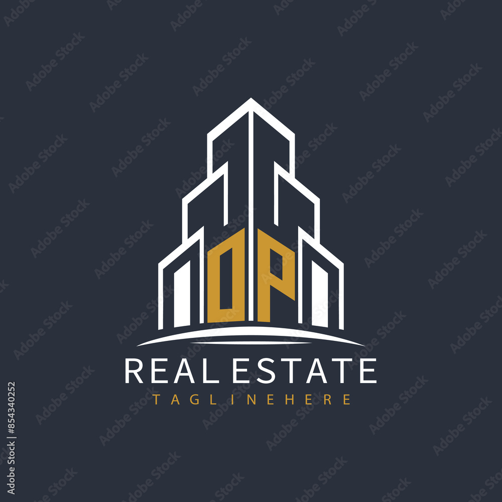 initial monogram logo for real estate with building shape creative design
initial monogram logo for real estate with building shape creative design
