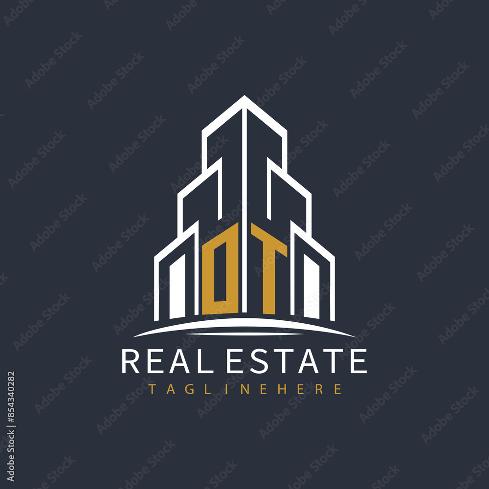 initial monogram logo for real estate with building shape creative design
initial monogram logo for real estate with building shape creative design