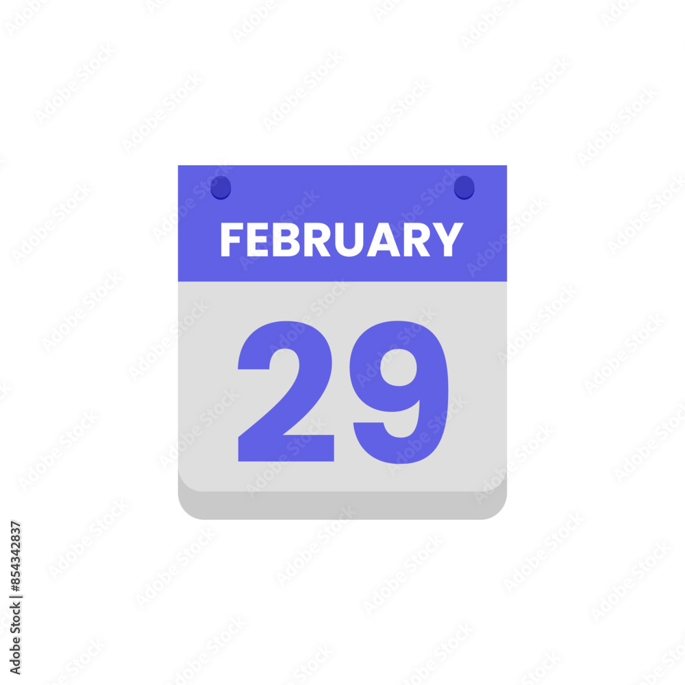 Calendar date month icon flat february vector Calendar date month icon flat february vector
