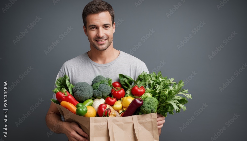 person holding a shopping full of groceries person holding a shopping full of groceries
