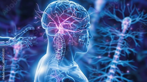 Central Nervous System Cancers ,These cancers occur in the brain and spinal cord. photo