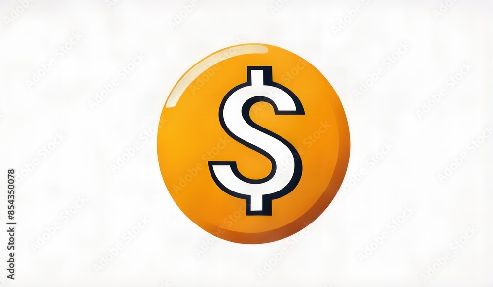 Obraz premium illustration of a symbol of a dollar coin