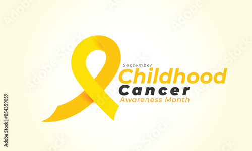 Childhood cancer awareness month. background, banner, card, poster, template. Vector illustration.