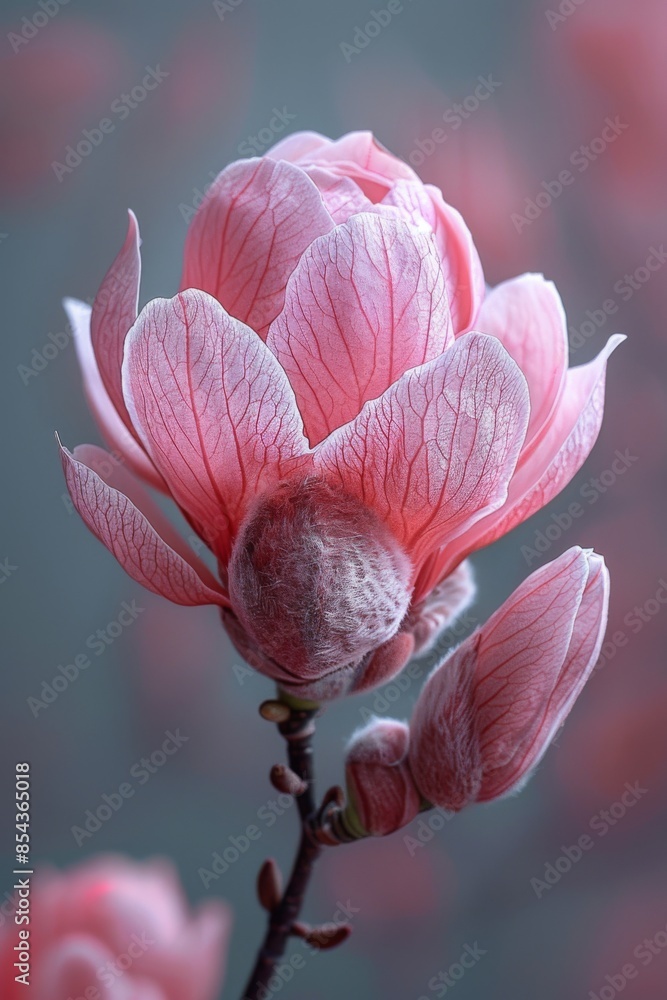 Fototapeta premium Delicate Pink Magnolia Blossom