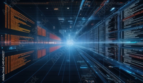 Wallpaper Mural digital data center, Future technology is increasingly advanced Torontodigital.ca