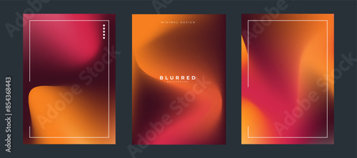 Gradation background set, suitable for background, poster, wallpaper, cellphone screen, banner