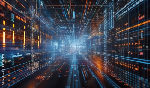 technology digital data flow