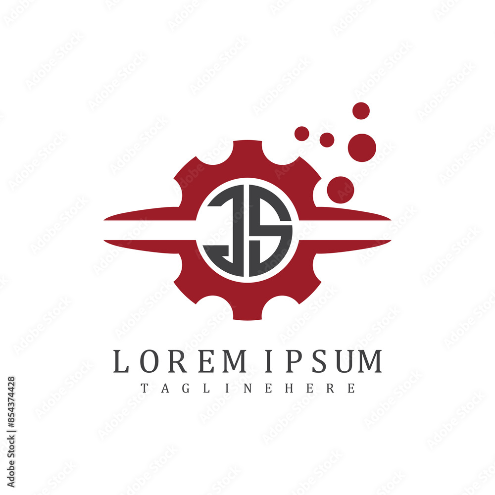 Obraz premium initial monogram for automotive logo design vector 