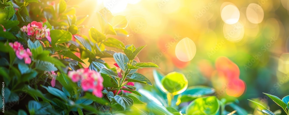 Renewable energy for garden maintenance close up, focus on, copy space Bright and vibrant colors Double exposure silhouette with plants Renewable energy for garden maintenance close up, focus on, copy space Bright and vibrant colors Double exposure silhouette with plants