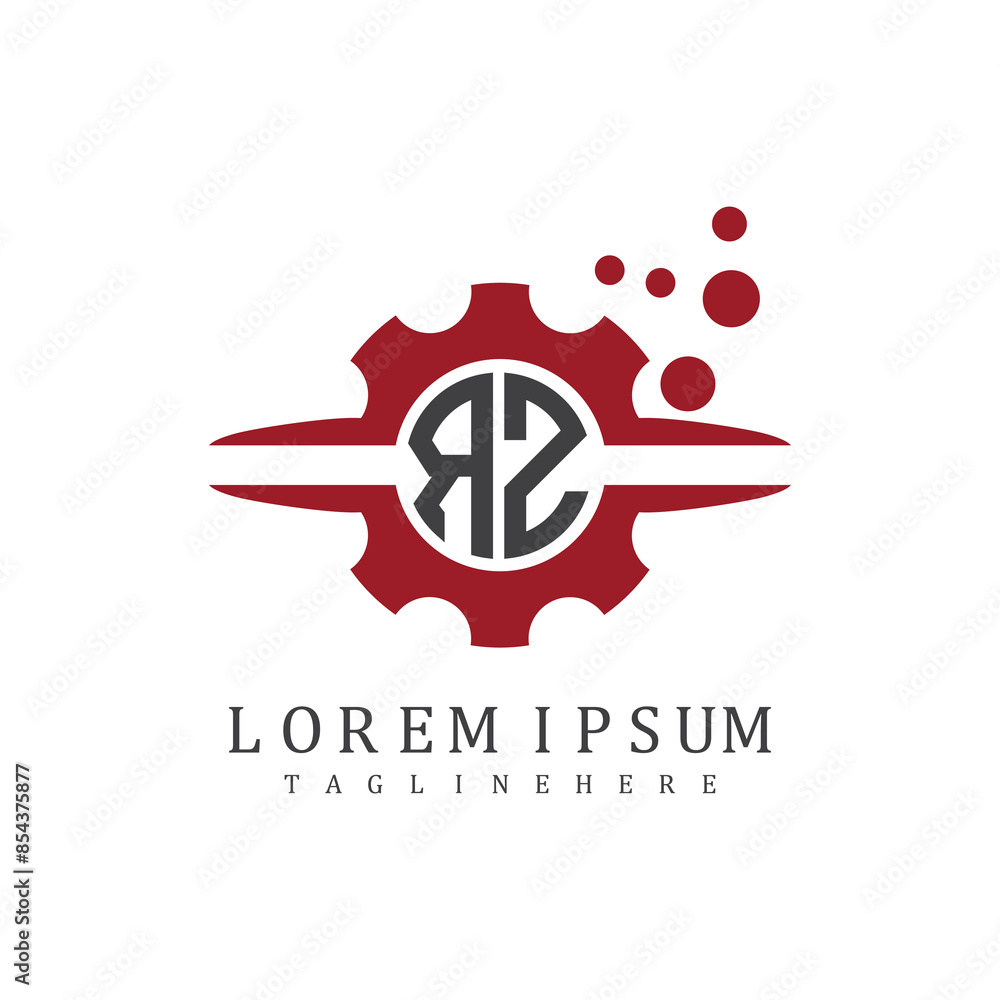 Obraz premium initial monogram logo with creative design. 
