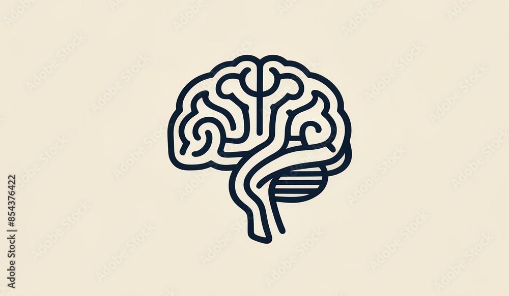 brain labyrinth idea concept. Brain puzzle icon. Human mind complexity. Creativity and brainstorming. Emotional intelligence. Mental health balance. monogram design brain labyrinth idea concept. Brain puzzle icon. Human mind complexity. Creativity and brainstorming. Emotional intelligence. Mental health balance. monogram design