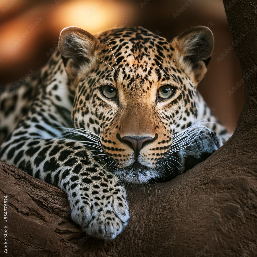 Fototapeta premium 표범, Leopard, 점무늬, Spots, 포식자, Predator, 육식동물, Carnivore, 아프리카, Africa, 아시아, Asia, 숲, Forest, 사바나, Savannah, 번식, Breeding, 새끼, Cub, 보호, Conservation, 야생, Wild, 사냥, Hunting, 은신, Stealth, 나무, Trees, 영역, 