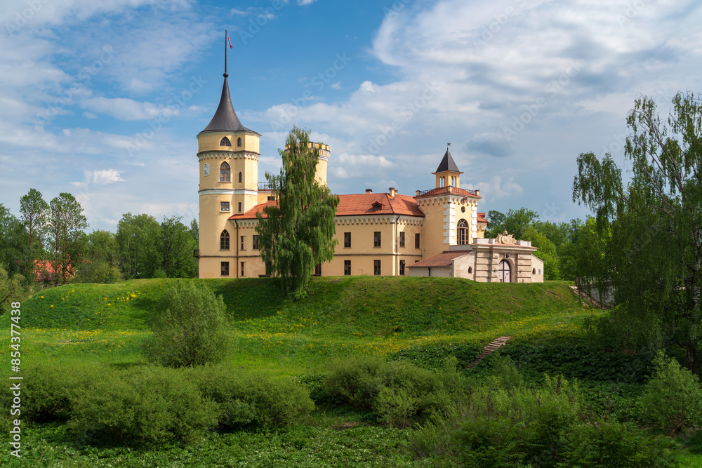 View of the Castle of the Russian Emperor Paul I-Marienthal (BIP fortress) on a sunny summer day, Pavlovsk, Saint Petersburg, Russia View of the Castle of the Russian Emperor Paul I-Marienthal (BIP fortress) on a sunny summer day, Pavlovsk, Saint Petersburg, Russia