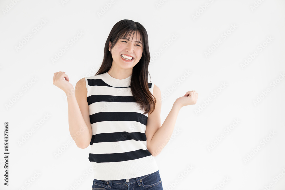 笑顔の女性 笑顔の女性
