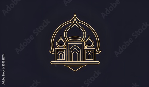illustration of a mosque the best design