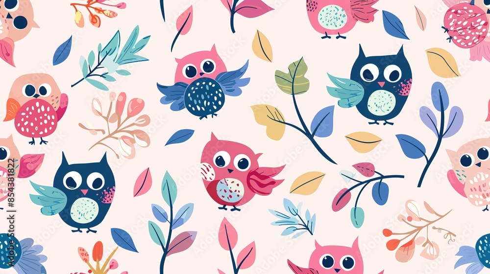 Cartoon pattern wallpaper Cartoon pattern wallpaper
