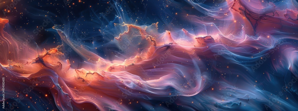 Abstract background with swirling, fluid lines and a vibrant color palette. Evokes a sense of dynamism and depth. Abstract background with swirling, fluid lines and a vibrant color palette. Evokes a sense of dynamism and depth.