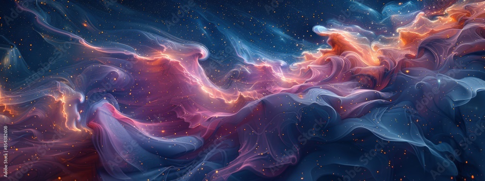 Abstract background with swirling, fluid lines and a vibrant color palette. Evokes a sense of dynamism and depth. Abstract background with swirling, fluid lines and a vibrant color palette. Evokes a sense of dynamism and depth.