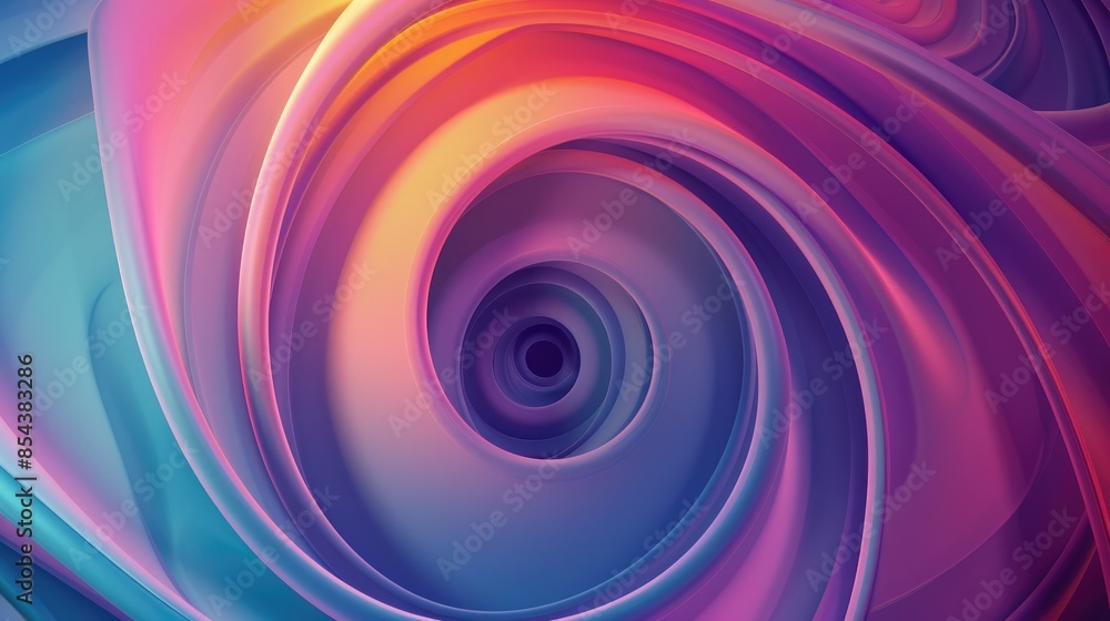 Obraz premium Abstract art with spiral gradient background
