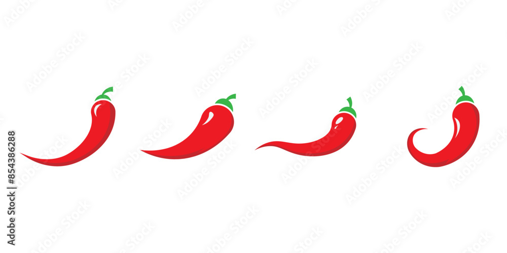 chili logo vector or red pepper design untuk various template chili logo vector or red pepper design untuk various template