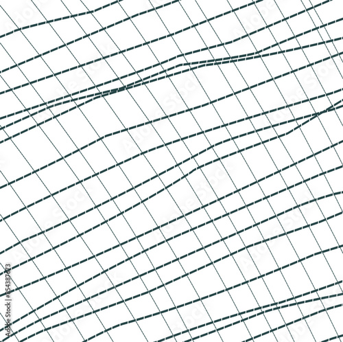 A grid in the form of stripes consisting of intermittent lines.