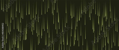 falling star trail stripe gradient on dark background, linear vertical line flow design for background, template, element