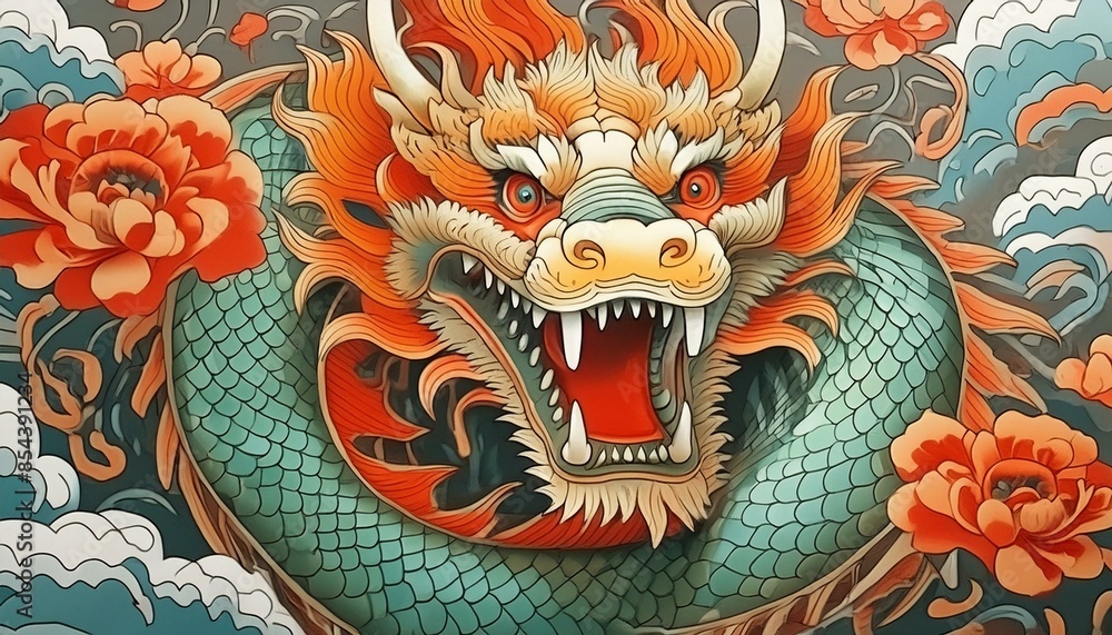 Dragón oriental dibujo Dragón oriental dibujo