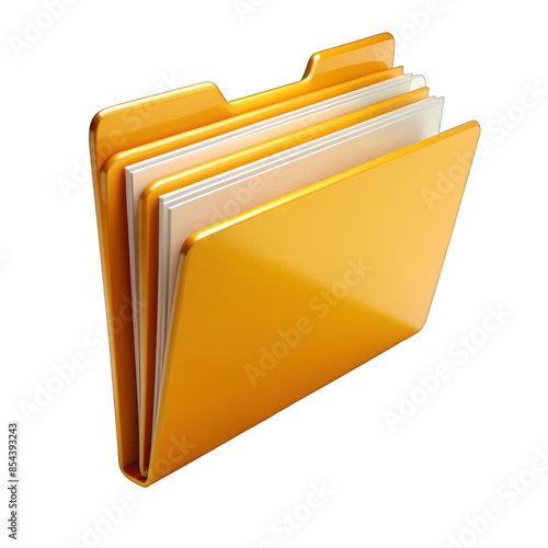Fototapeta 3d folder icon. Png