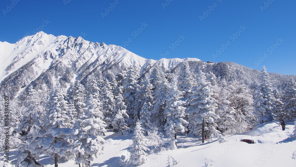 Obraz premium ski resort in the mountains