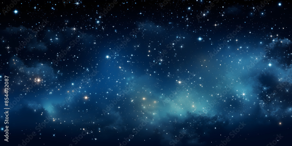 Fototapeta premium Dark cosmic starry sky background