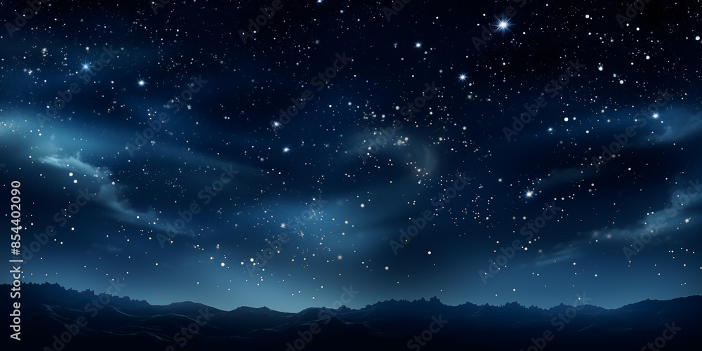 Fototapeta premium Dark cosmic starry sky background