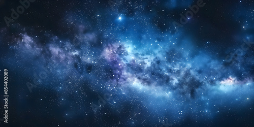 Dark cosmic starry sky background