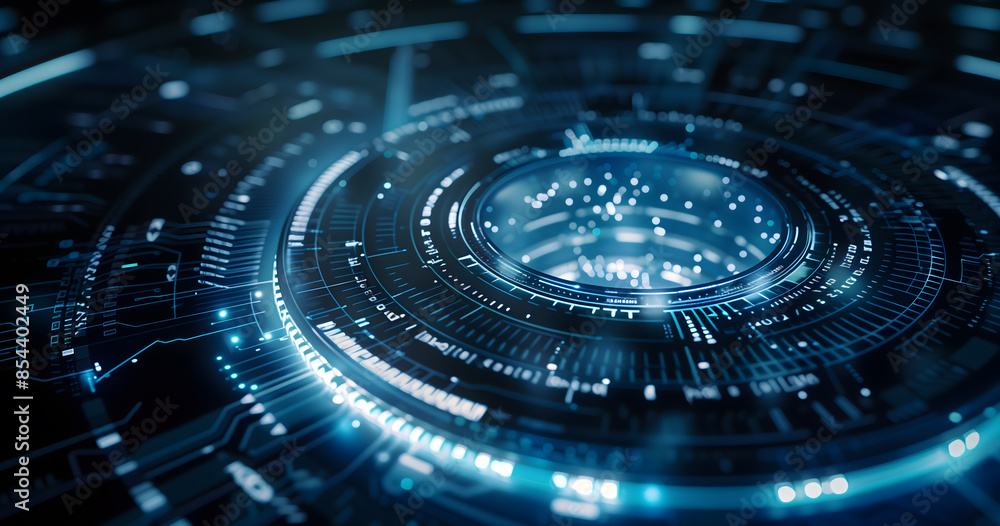Round technology energy ring background Round technology energy ring background