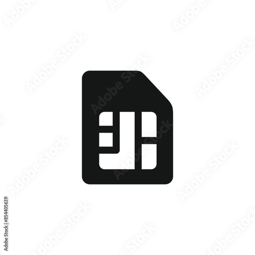 Sim card icon vector. EPS 10 editable vector