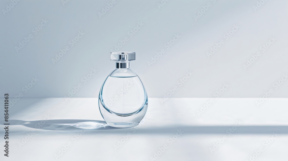 Minimalist Product Shot of Luxury Womens Perfume Bottle Minimalist Product Shot of Luxury Womens Perfume Bottle