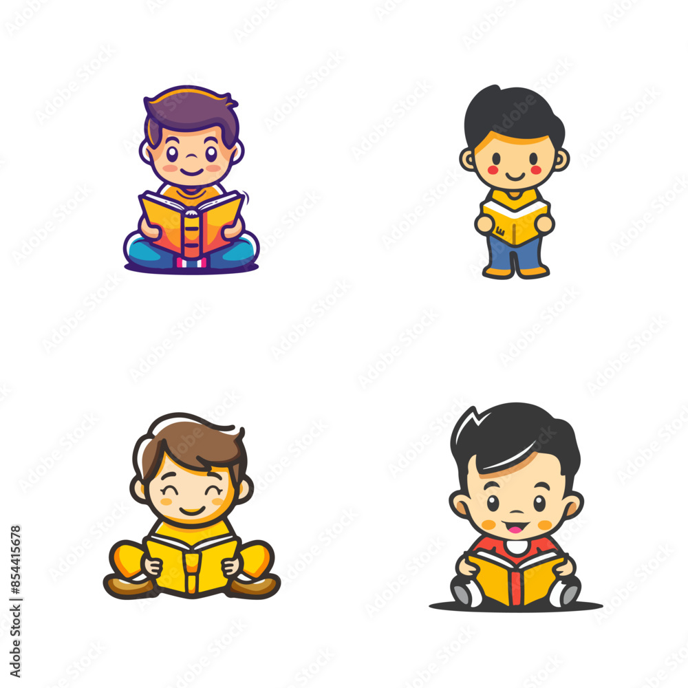 student reading a book