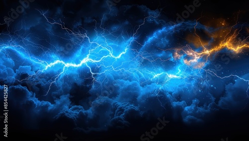 Electric Storm in the Night Sky