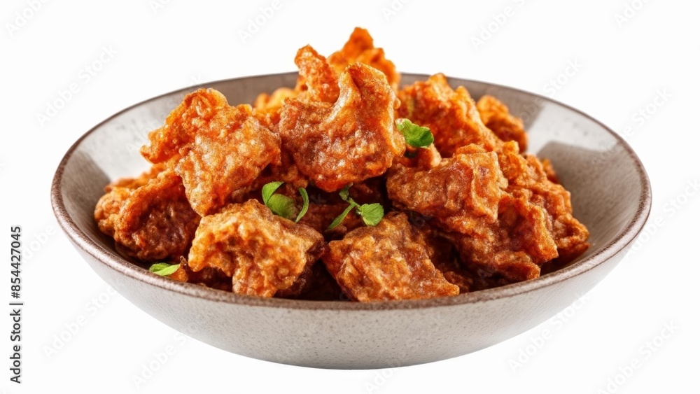 Deliciously crispy snack in a bowl Deliciously crispy snack in a bowl
