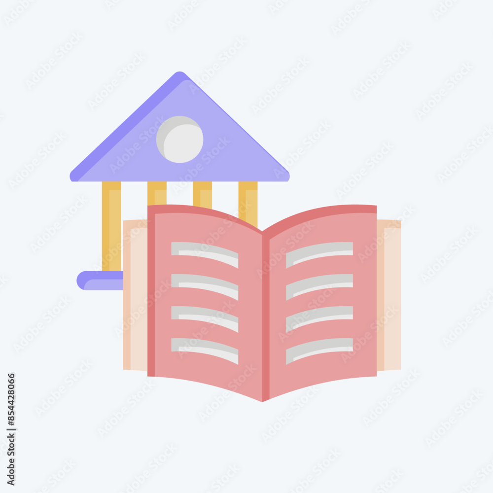 Icon Library. related to Book symbol. flat style. simple design illustration Icon Library. related to Book symbol. flat style. simple design illustration