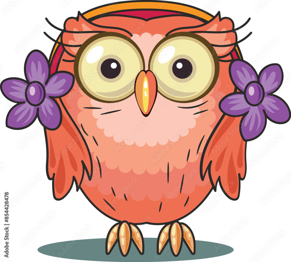 Naklejka premium vector owl cute Illustration