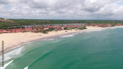 Praia do Iguape, imagem de aérea de drone. photo